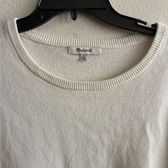 Madewell Cream Ruffle Sleeve Tee XS - Picture 5 of 10